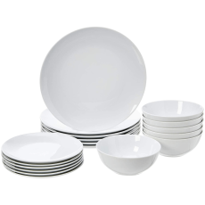 Dinnerware Set - White Porcelain...